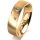 Ring 18 Karat Gelbgold 5.5 mm l&auml;ngsmatt 3 Brillanten G vs Gesamt 0,050ct