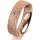 Ring 14 Karat Rotgold 5.5 mm kristallmatt 1 Brillant G vs 0,050ct