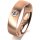 Ring 18 Karat Rotgold 5.5 mm l&auml;ngsmatt 1 Brillant G vs 0,090ct