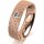 Ring 18 Karat Rotgold 5.5 mm kristallmatt 1 Brillant G vs 0,090ct