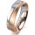 Ring 14 Karat Rot-/Weissgold 5.5 mm sandmatt