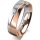 Ring 14 Karat Rot-/Weissgold 5.5 mm poliert 1 Brillant G vs 0,025ct