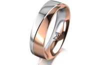 Ring 18 Karat Rot-/Weissgold 5.5 mm poliert