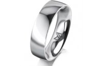 Ring 14 Karat Weissgold 5.5 mm poliert