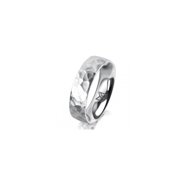 Ring 14 Karat Weissgold 5.5 mm diamantmatt