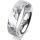 Ring 14 Karat Weissgold 5.5 mm diamantmatt
