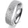 Ring 14 Karat Weissgold 5.5 mm kristallmatt 1 Brillant G vs 0,050ct