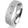 Ring 14 Karat Weissgold 5.5 mm kreismatt 3 Brillanten G vs Gesamt 0,050ct