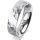 Ring 18 Karat Weissgold 5.5 mm diamantmatt