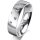 Ring 18 Karat Weissgold 5.5 mm poliert 5 Brillanten G vs Gesamt 0,065ct