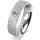 Ring 18 Karat Weissgold 5.5 mm kreismatt 1 Brillant G vs 0,090ct