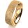 Ring 14 Karat Gelbgold 6.0 mm kristallmatt