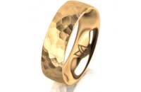 Ring 14 Karat Gelbgold 6.0 mm diamantmatt