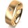 Ring 14 Karat Gelbgold 6.0 mm längsmatt 1 Brillant G vs 0,050ct