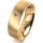 Ring 14 Karat Gelbgold 6.0 mm sandmatt 1 Brillant G vs 0,050ct