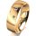 Ring 14 Karat Gelbgold 6.0 mm poliert 3 Brillanten G vs Gesamt 0,060ct