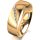 Ring 14 Karat Gelbgold 6.0 mm poliert 5 Brillanten G vs Gesamt 0,065ct