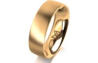 Ring 18 Karat Gelbgold 6.0 mm l&auml;ngsmatt