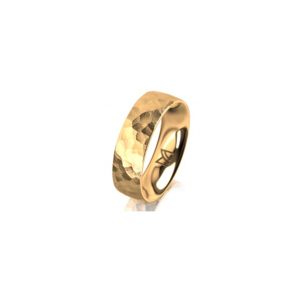 Ring 18 Karat Gelbgold 6.0 mm diamantmatt