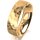 Ring 18 Karat Gelbgold 6.0 mm diamantmatt