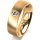 Ring 18 Karat Gelbgold 6.0 mm l&auml;ngsmatt 1 Brillant G vs 0,090ct