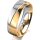 Ring 14 Karat Gelb-/Weissgold 6.0 mm poliert
