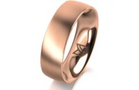 Ring 14 Karat Rotgold 6.0 mm l&auml;ngsmatt