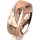 Ring 14 Karat Rotgold 6.0 mm diamantmatt 5 Brillanten G vs Gesamt 0,065ct