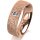 Ring 14 Karat Rotgold 6.0 mm kristallmatt 1 Brillant G vs 0,090ct
