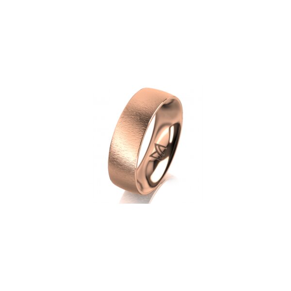 Ring 18 Karat Rotgold 6.0 mm sandmatt