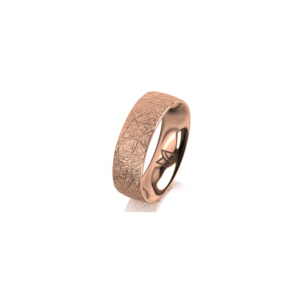 Ring 18 Karat Rotgold 6.0 mm kristallmatt
