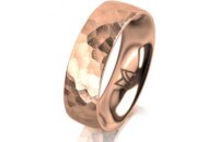 Ring 18 Karat Rotgold 6.0 mm diamantmatt