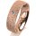 Ring 18 Karat Rotgold 6.0 mm kristallmatt 1 Brillant G vs 0,050ct
