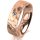 Ring 18 Karat Rotgold 6.0 mm diamantmatt 1 Brillant G vs 0,050ct