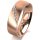 Ring 18 Karat Rotgold 6.0 mm l&auml;ngsmatt 5 Brillanten G vs Gesamt 0,065ct