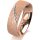 Ring 18 Karat Rotgold 6.0 mm kreismatt 5 Brillanten G vs Gesamt 0,065ct