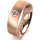 Ring 18 Karat Rotgold 6.0 mm sandmatt 1 Brillant G vs 0,090ct