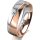 Ring 18 Karat Rot-/Weissgold 6.0 mm poliert 1 Brillant G vs 0,050ct