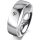 Ring 18 Karat Weissgold 6.0 mm poliert 1 Brillant G vs 0,050ct