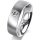 Ring 18 Karat Weissgold 6.0 mm l&auml;ngsmatt 1 Brillant G vs 0,090ct