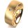 Ring 14 Karat Gelbgold 7.0 mm sandmatt 1 Brillant G vs 0,025ct