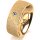 Ring 14 Karat Gelbgold 7.0 mm kreismatt 1 Brillant G vs 0,050ct