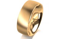 Ring 18 Karat Gelbgold 7.0 mm l&auml;ngsmatt