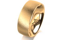 Ring 18 Karat Gelbgold 7.0 mm sandmatt