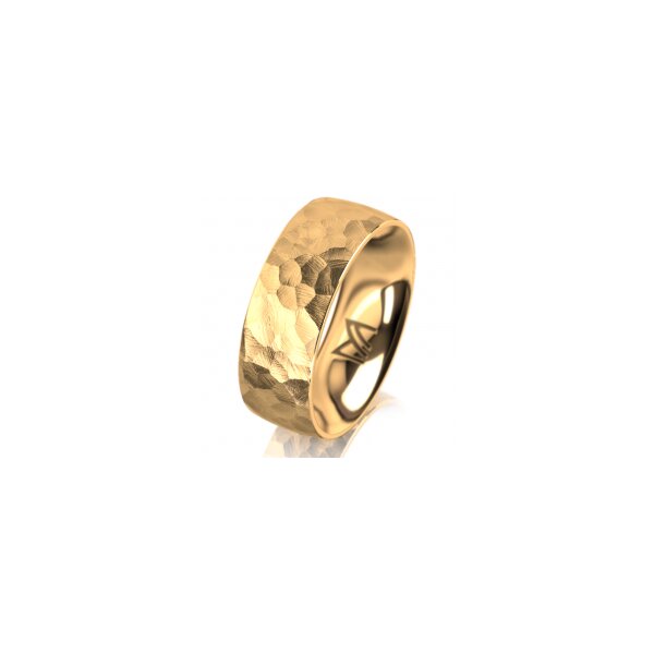 Ring 18 Karat Gelbgold 7.0 mm diamantmatt