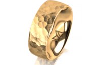 Ring 18 Karat Gelbgold 7.0 mm diamantmatt