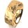 Ring 18 Karat Gelbgold 7.0 mm diamantmatt
