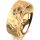 Ring 18 Karat Gelbgold 7.0 mm diamantmatt 1 Brillant G vs 0,025ct