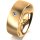 Ring 18 Karat Gelbgold 7.0 mm längsmatt 1 Brillant G vs 0,050ct