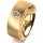 Ring 18 Karat Gelbgold 7.0 mm sandmatt 1 Brillant G vs 0,090ct